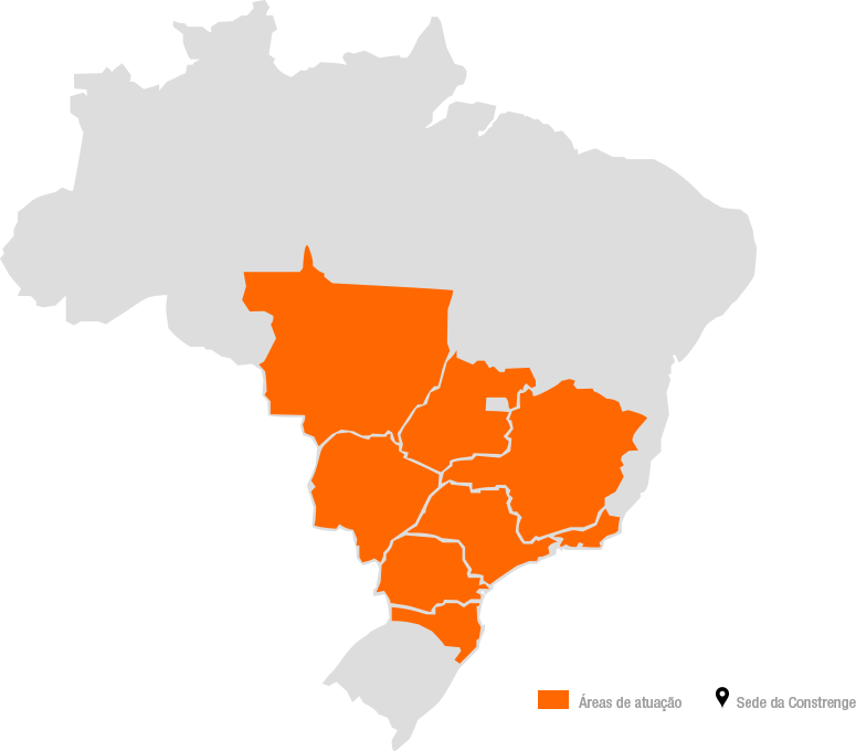 Mapa do Brasil - rea de Atuao